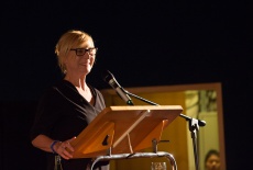 41. Katharina Blum spricht ein Grusswort im Namen des Preisstifters Film- und Medienstiftung NRW