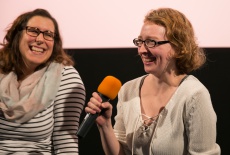 8. Gesa Jaeger und Adrienne Hudson im Filmgespraech zum Schnitt des Spielfilms TIGER GIRL